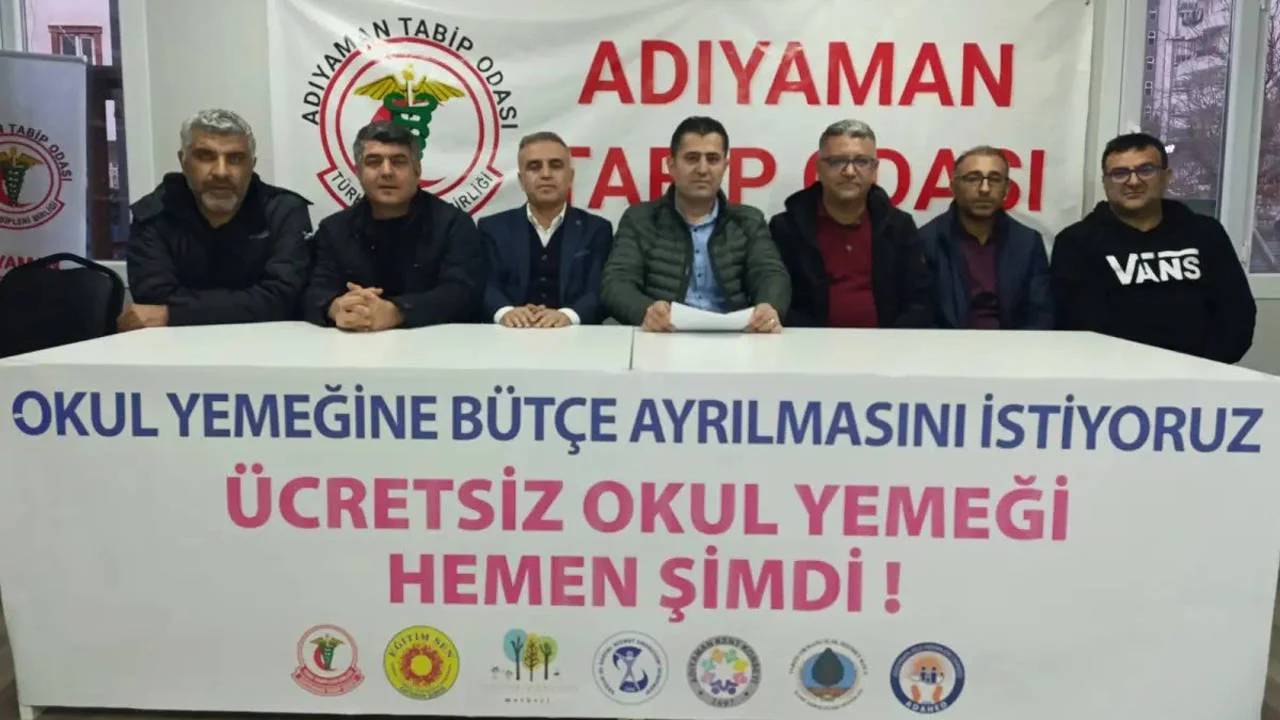 Adıyaman’da eğitimcilerden çağrı: Ücretsiz okul yemekleri bir hak, lütuf değil