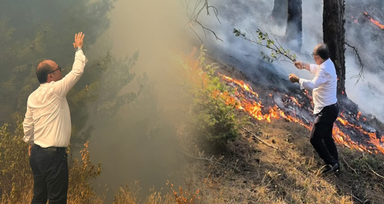 chpli baskan yanginin ortasinda kaldi cali cirpiyla sondurmeye calisti kjWHlzSb