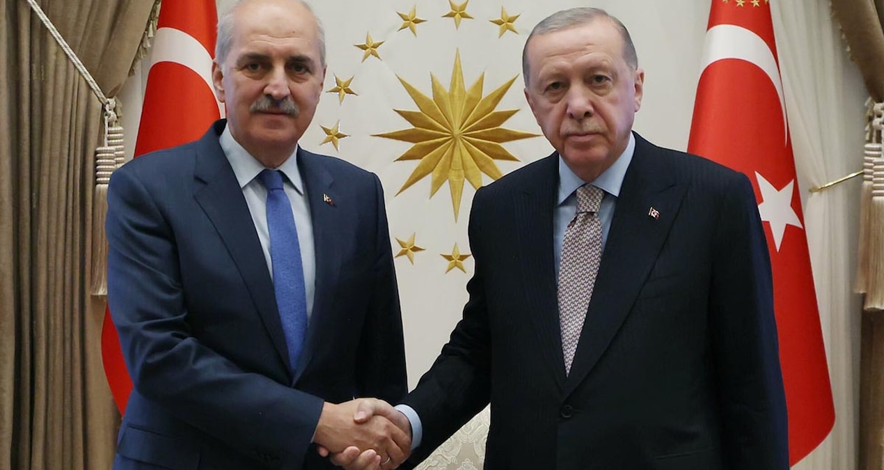 cumhurbaskani erdogan tbmm baskani numan kurtulmusu kabul etti Fav4T2P1