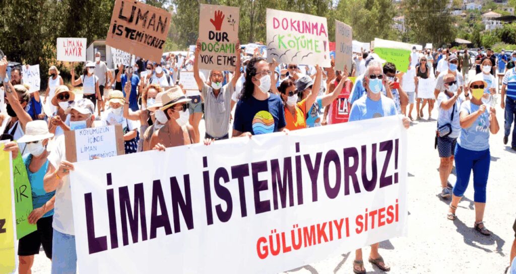 Balıkçı kasabasındaki yat limanı projesine çok sert tepki