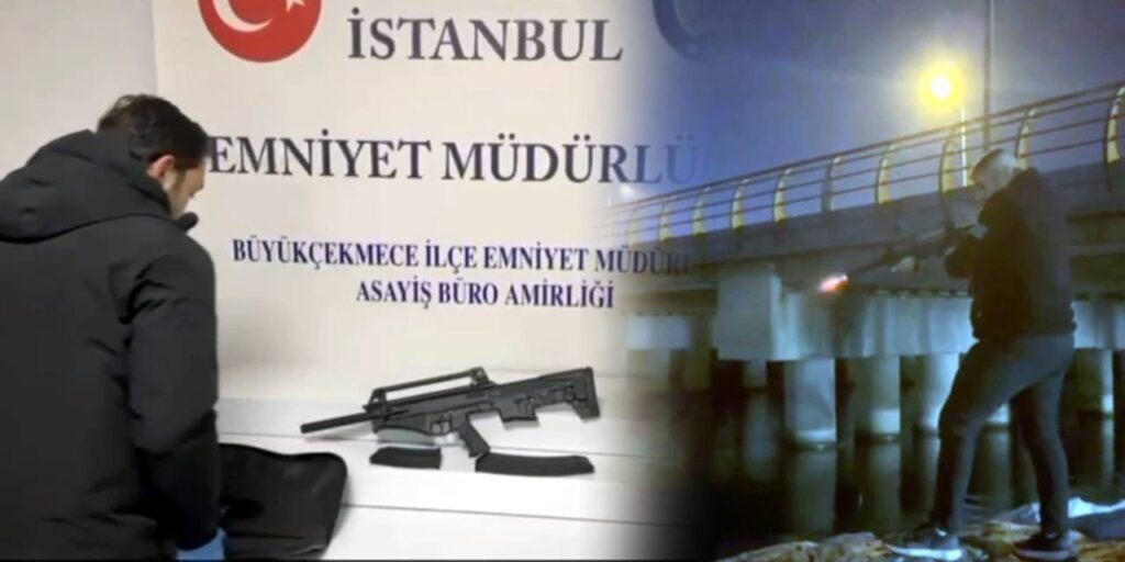 Göle uzun namluluyla ateş etti: Gözaltına alındı