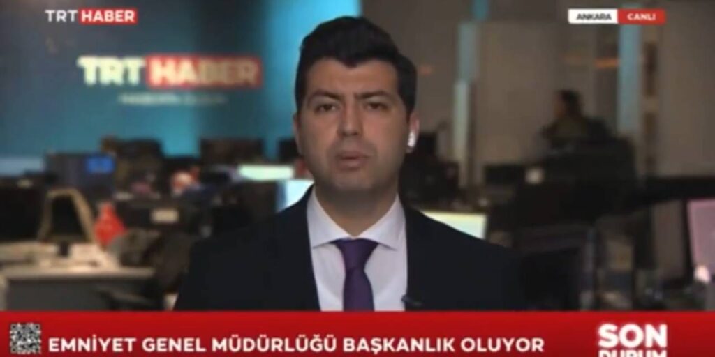 TRT çalışanı canlı yayında sinir krizi geçirdi! Ekrandan apar topar aldılar