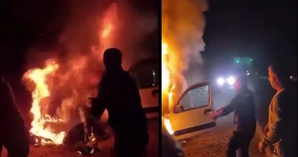 Yanan araçtan aileyi kurtaran cezaevi personeline Bakan Tunç’tan tebrik